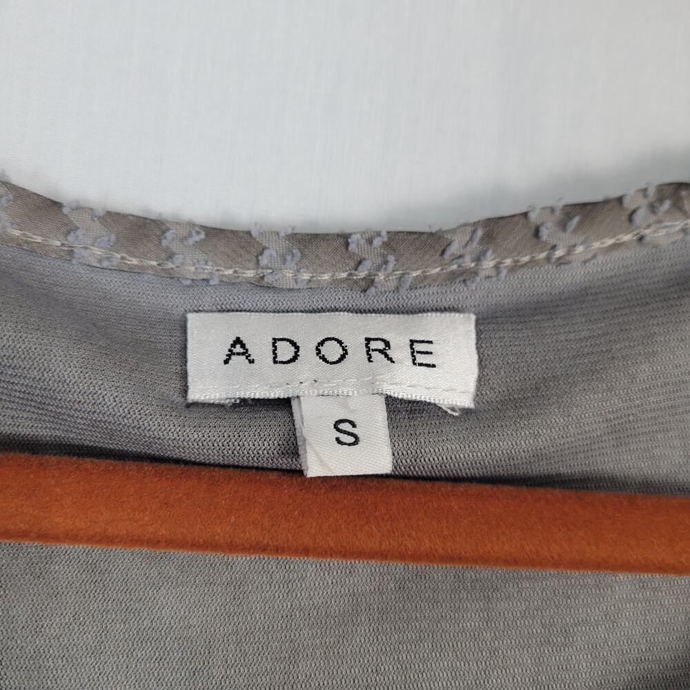 Adore Long Sleeve Patchwork Asymmetrical Tunic To… - image 3